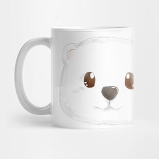 White Bear Head Mug